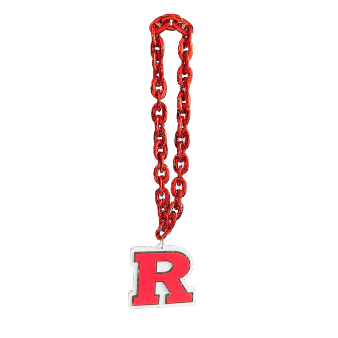 Rutgers 3D Big Chain Foam Necklace