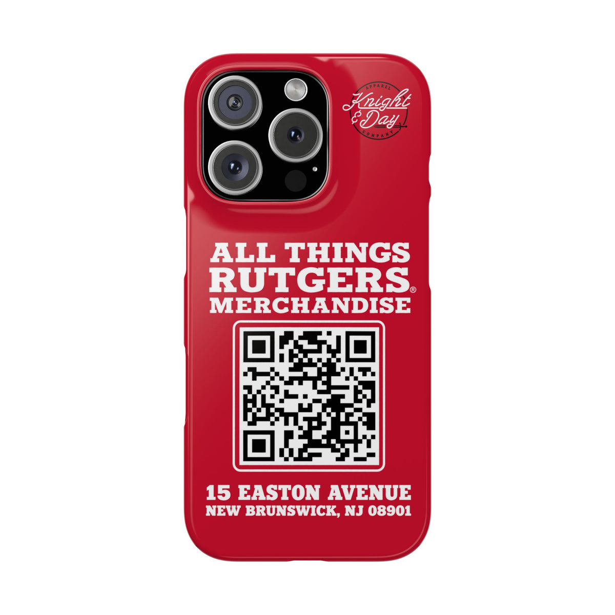 Slim Phone Cases Printify rutgers merchandise and apparel