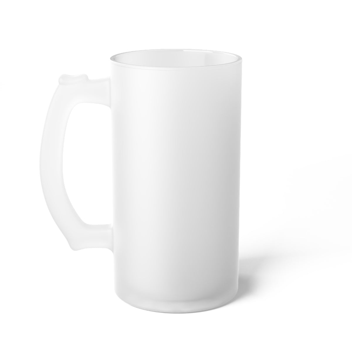 Frosted Glass Beer Mug Printify rutgers merchandise and apparel