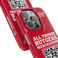 Slim Phone Cases Printify rutgers merchandise and apparel