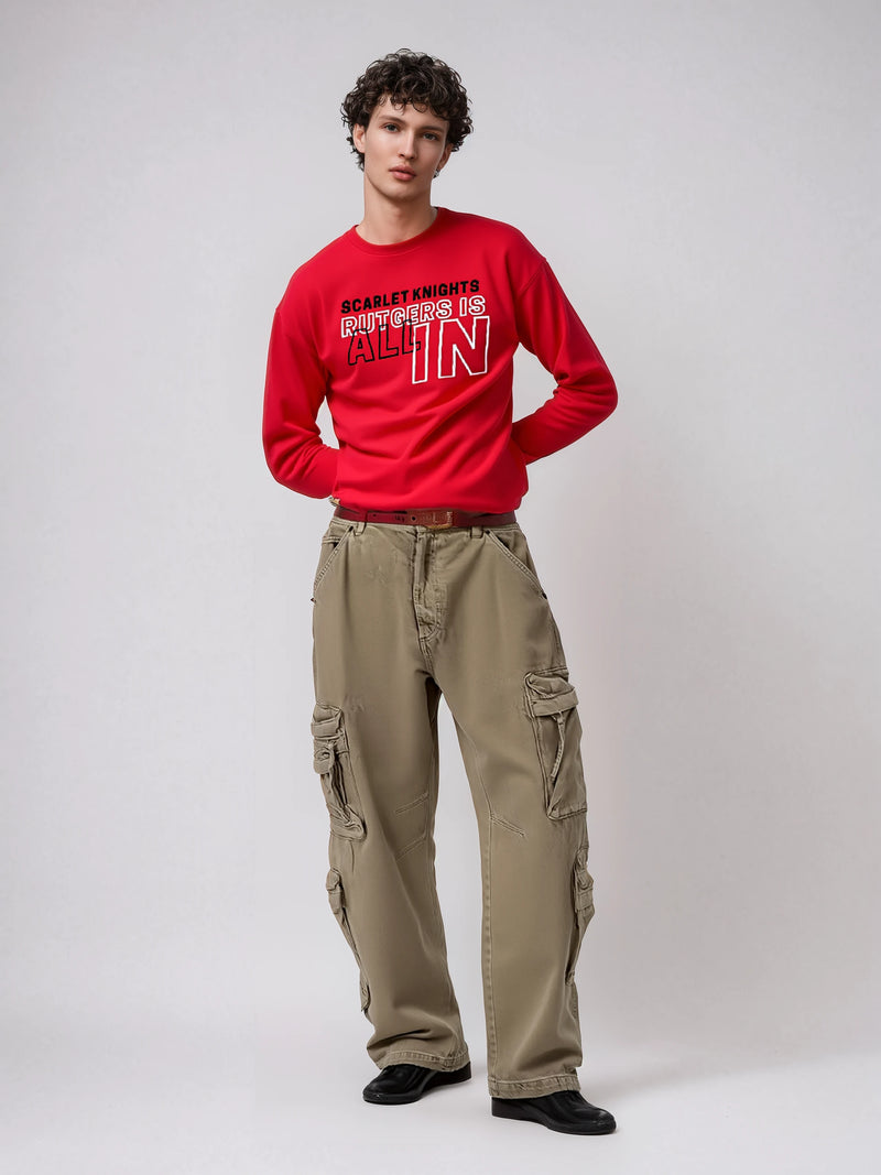 Rutgers Is All In Crewneck Fleece