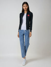 Embroidered "R Bar" Women's Flight Jacket
