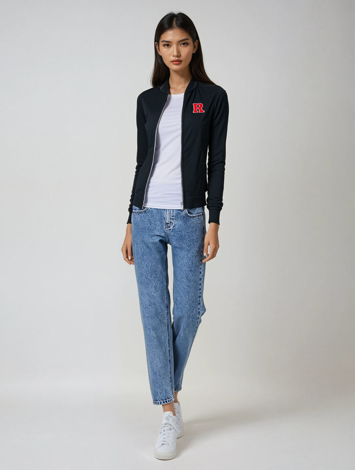 Embroidered "R Bar" Women's Flight Jacket