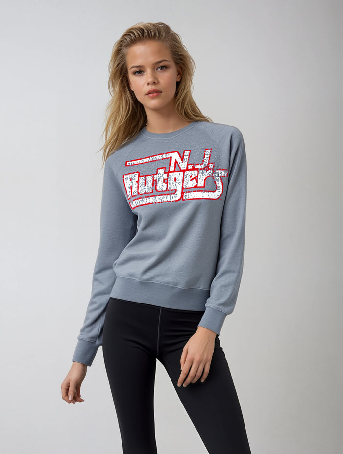 NJ Rutgers Vintage Crewneck Fleece