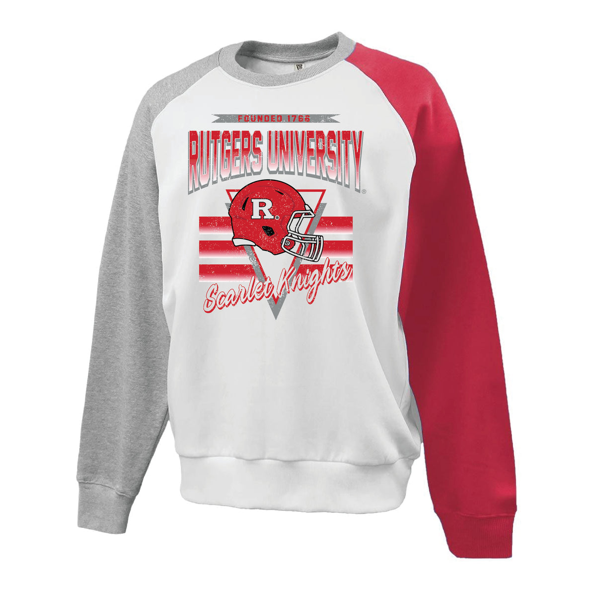 Retro Colorblock Crewneck Fleece