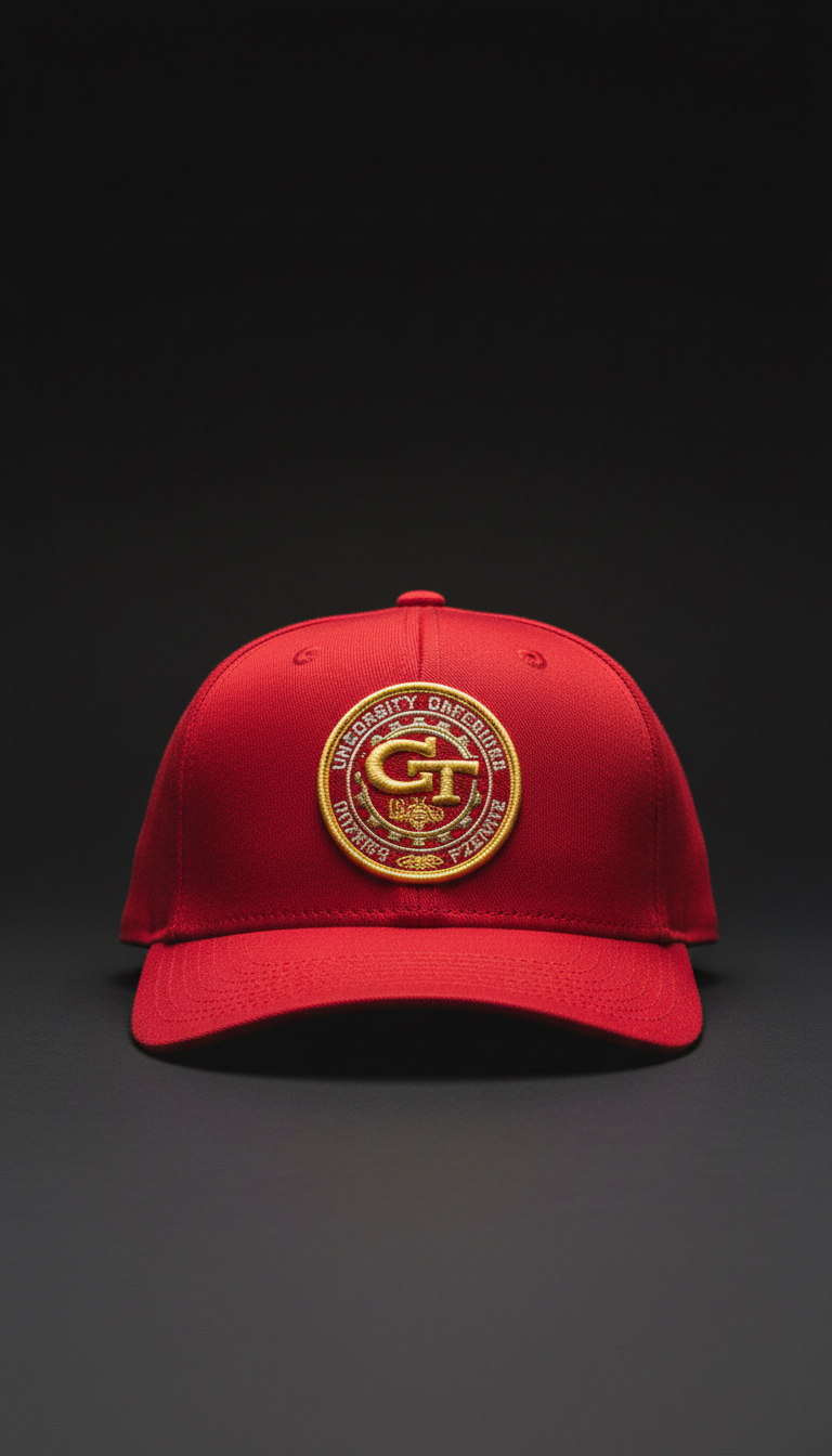 Embroidered Scarlet Beanie