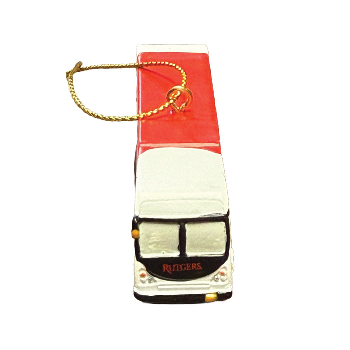 Rutgers Bus Christmas Ornament