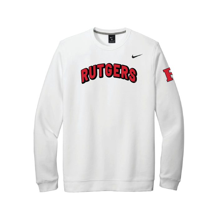 Rutgers Nike Club Crewneck Fleece
