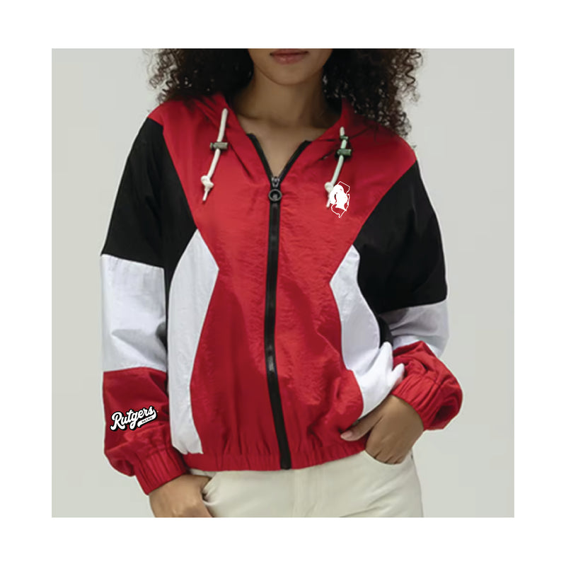 Rutgers Retro Hooded Windbreaker